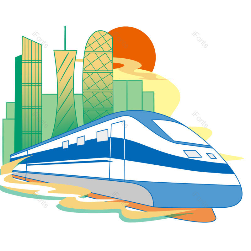 回家图片,火车元素,高铁PNG,城市免抠素材